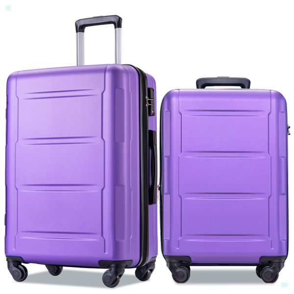 ExpressThrough Expanable Spinner Wheel 2 Piece Luggage Set ABS